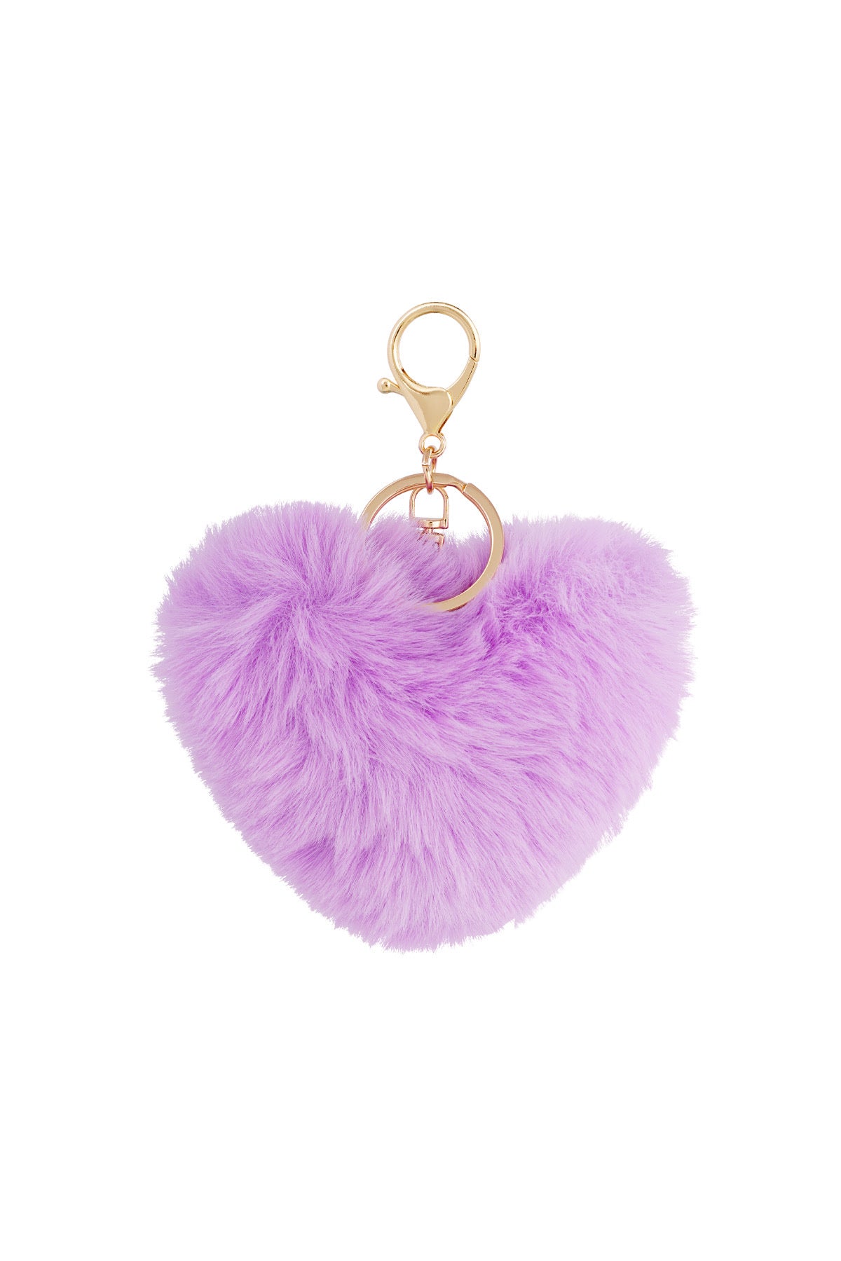 Heart to fluff sleutelhanger - lila
