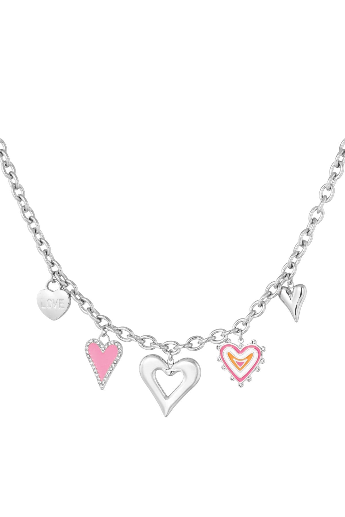 Love always wins bedelketting - zilver