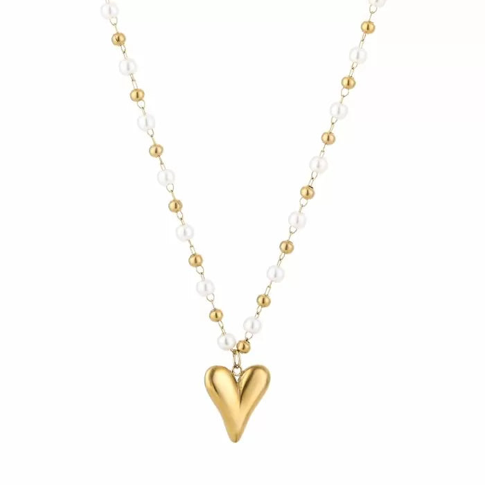 Pearlbeat ketting - goud