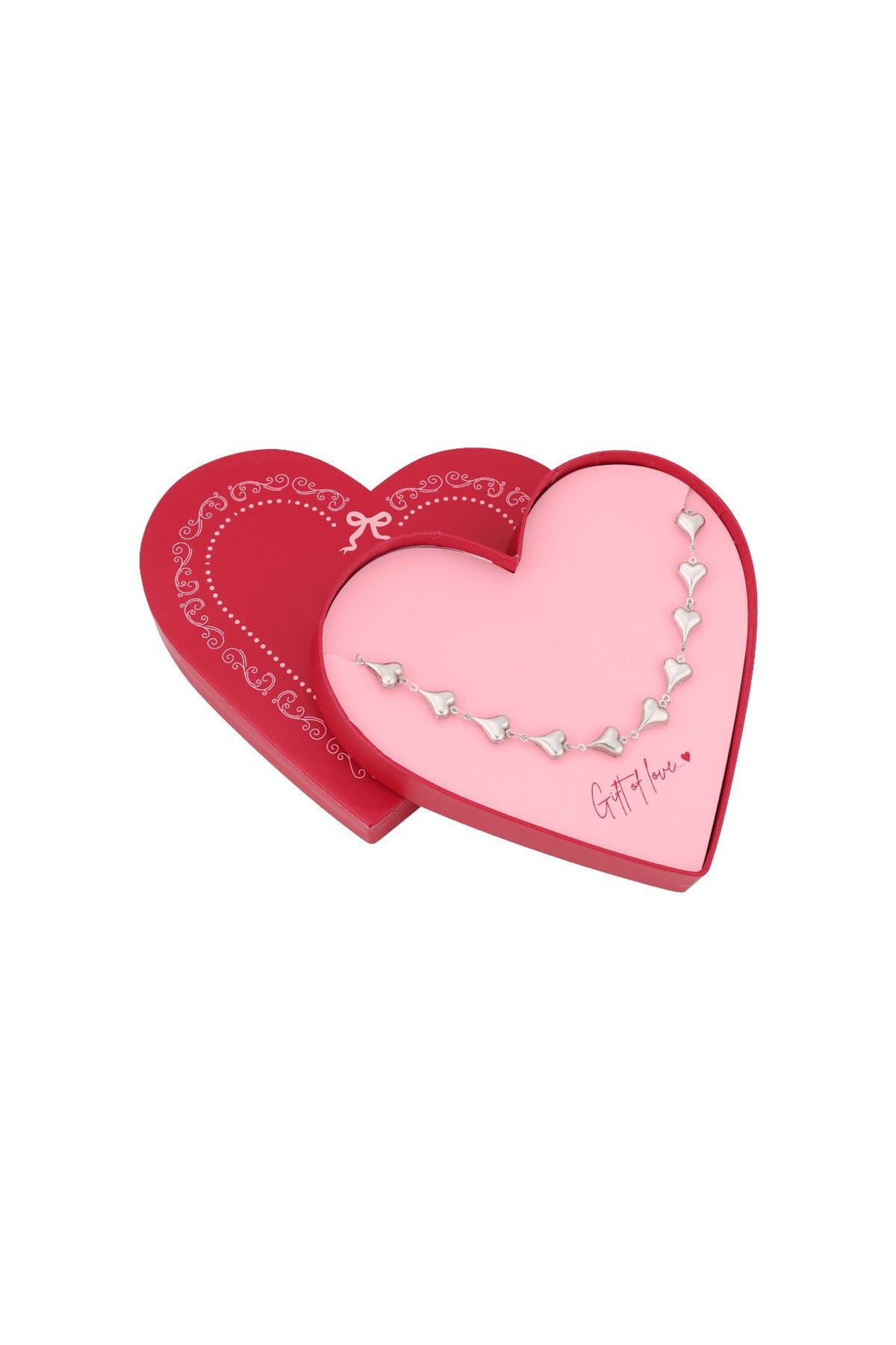 Gift of love ketting - zilver