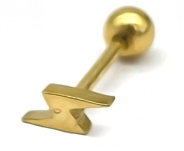 Lightning ear piercing - goud