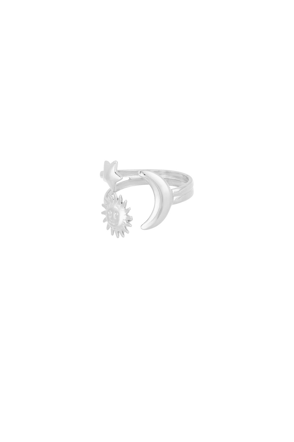 Day & night ring - zilver