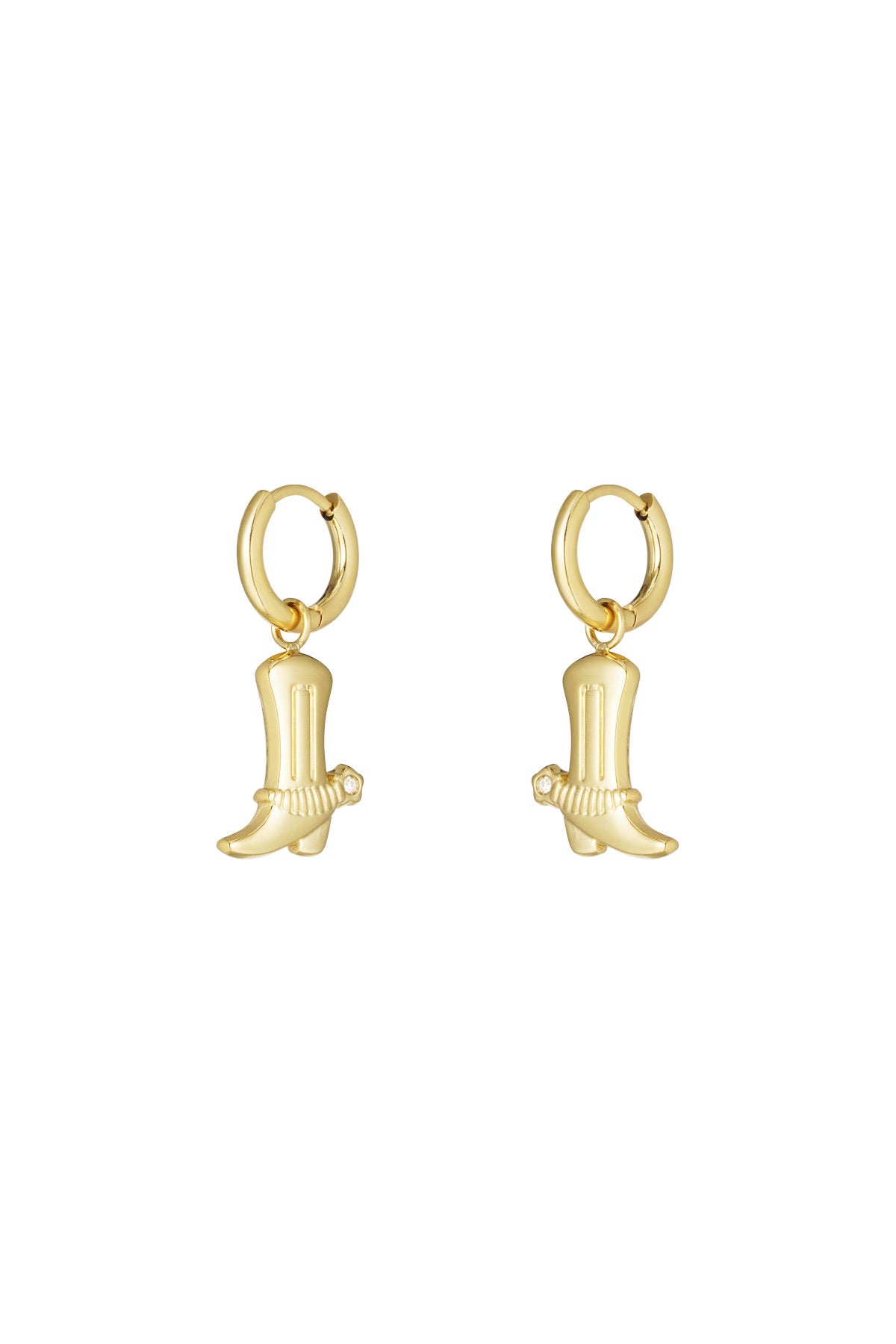 Cowboy oorbellen - goud