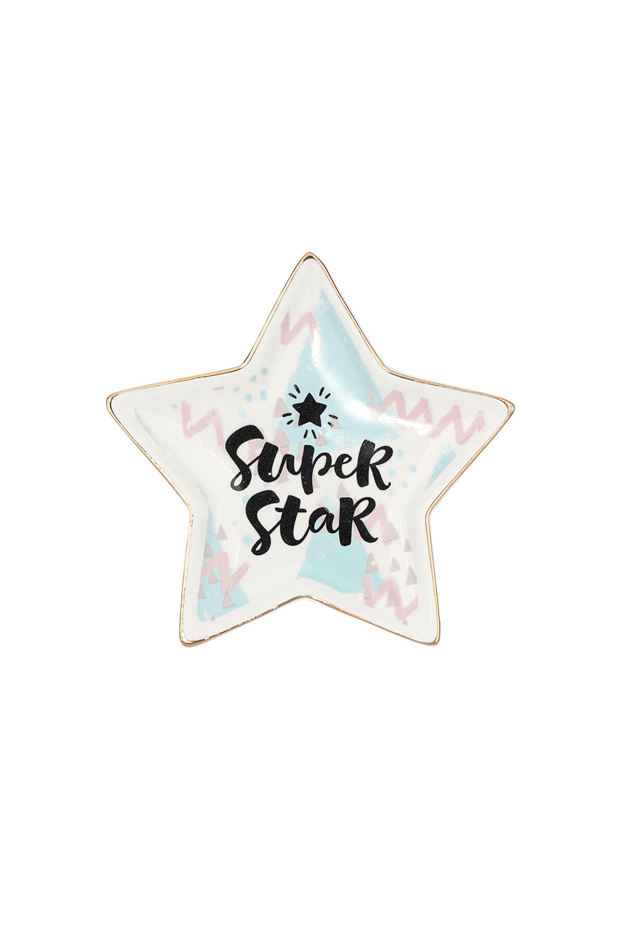 Super star glazen display - wit