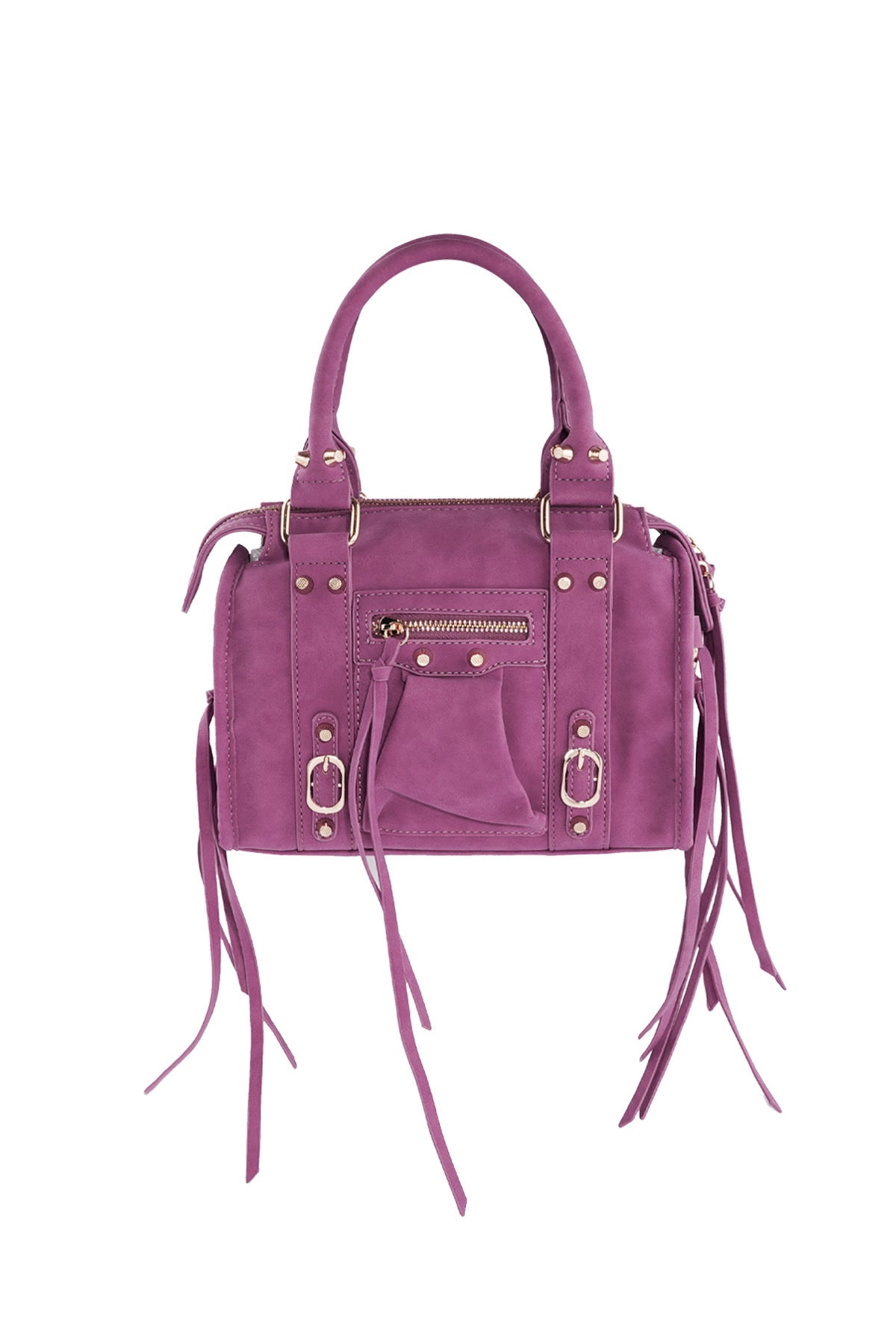 Accent Fringe Tas - Rozerood