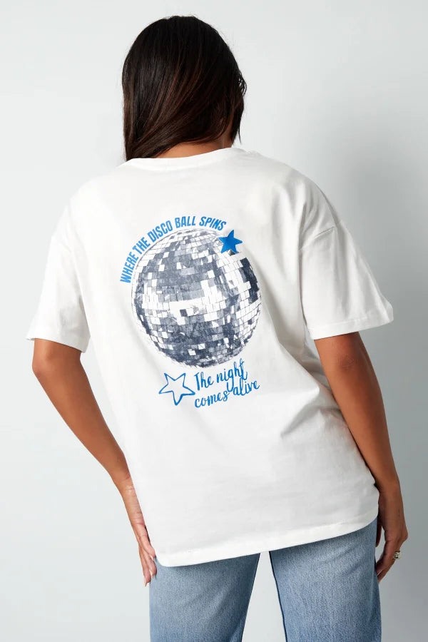 Disco Ball shirt - wit