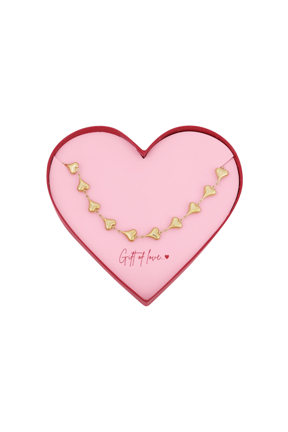 Gift of love ketting - goud