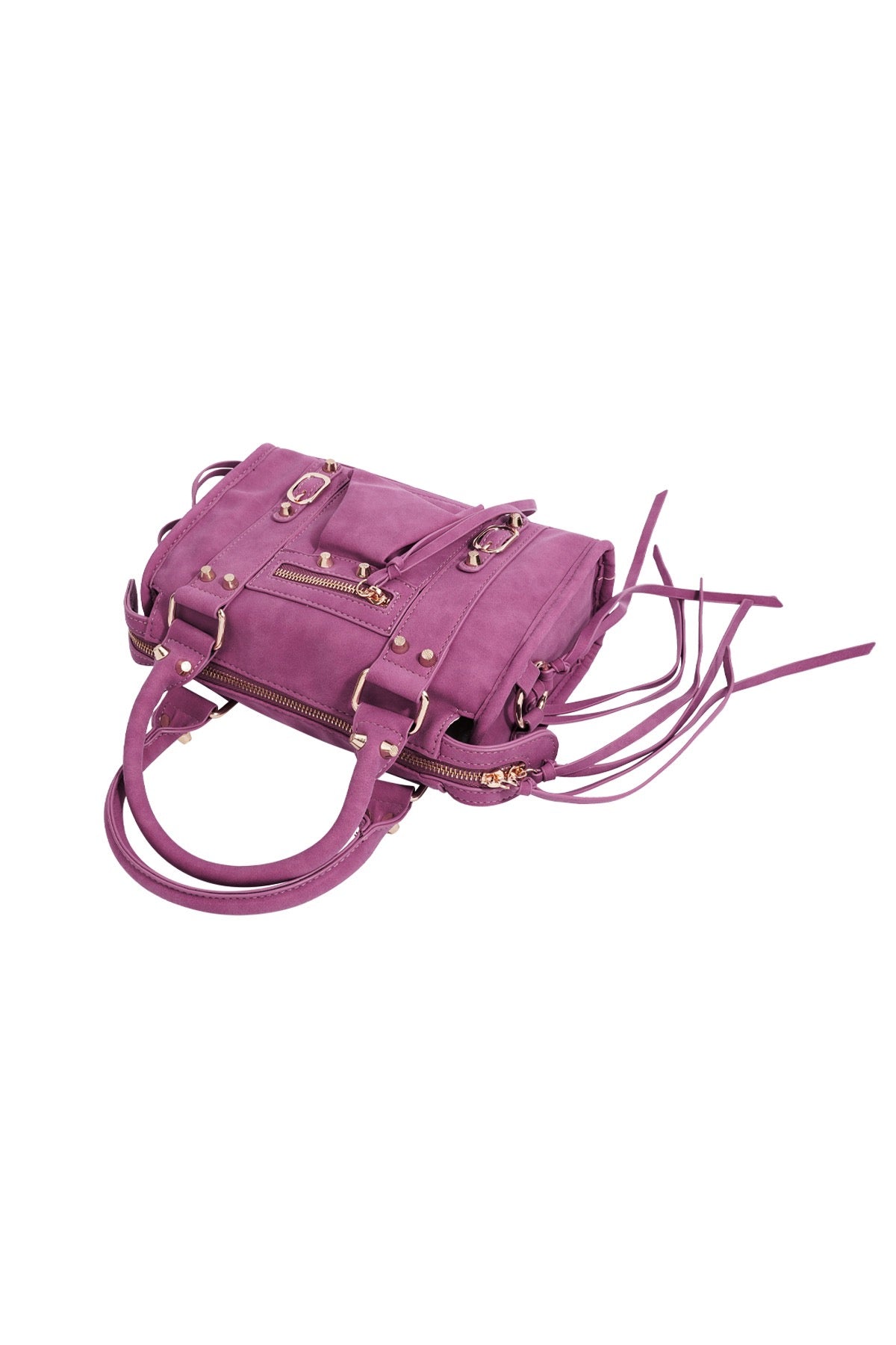 Accent Fringe Tas - Rozerood