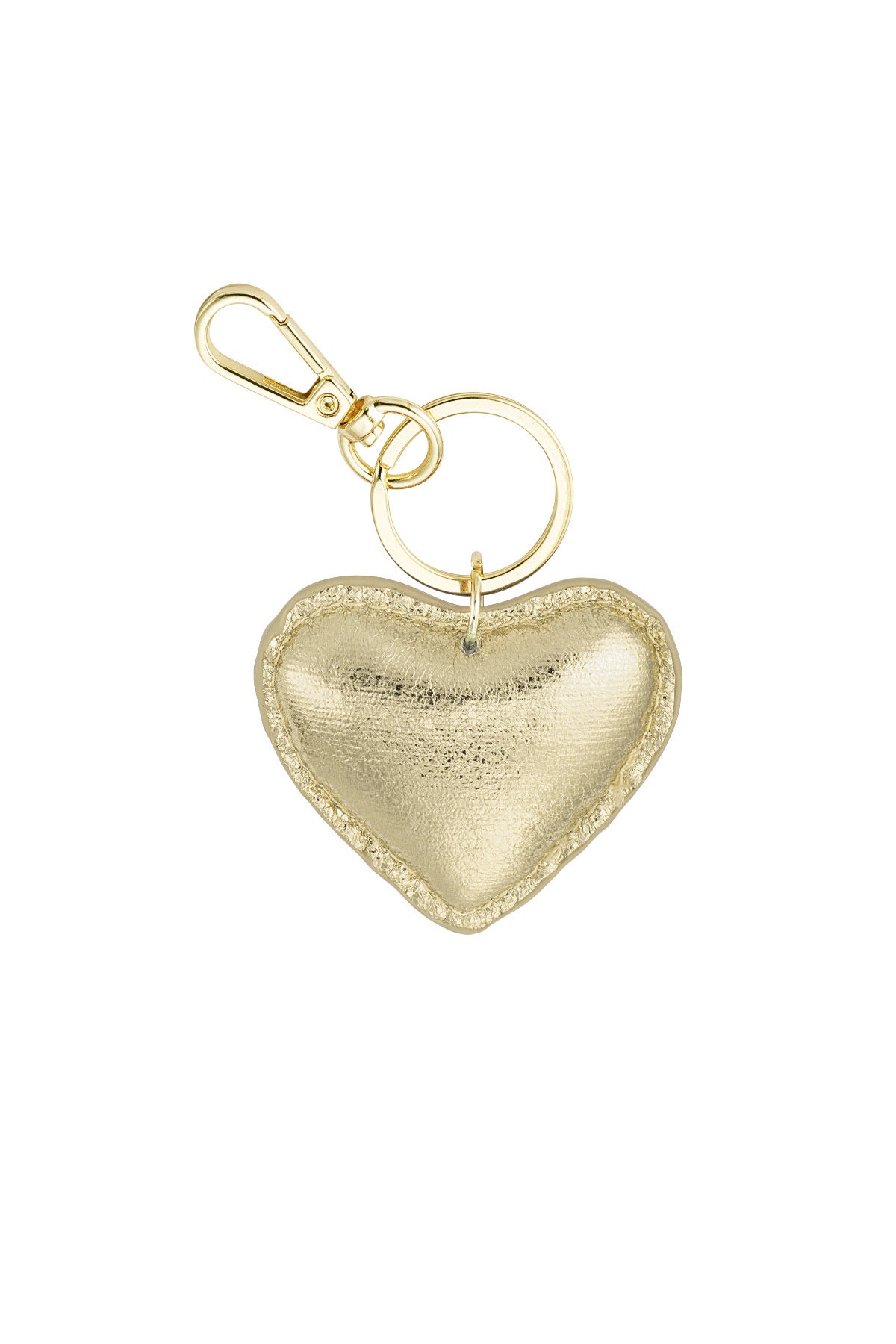 Sleutelhanger hart - goud