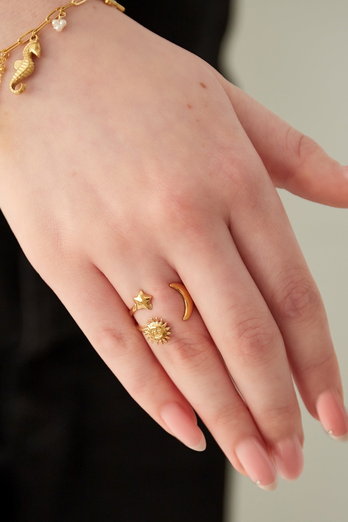 Day & night ring - goud