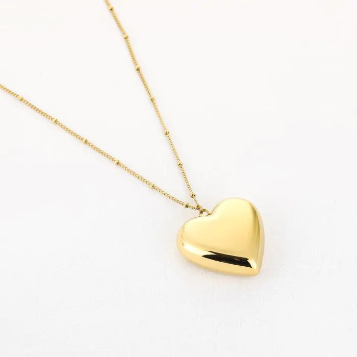 Lange ketting met hart - goud