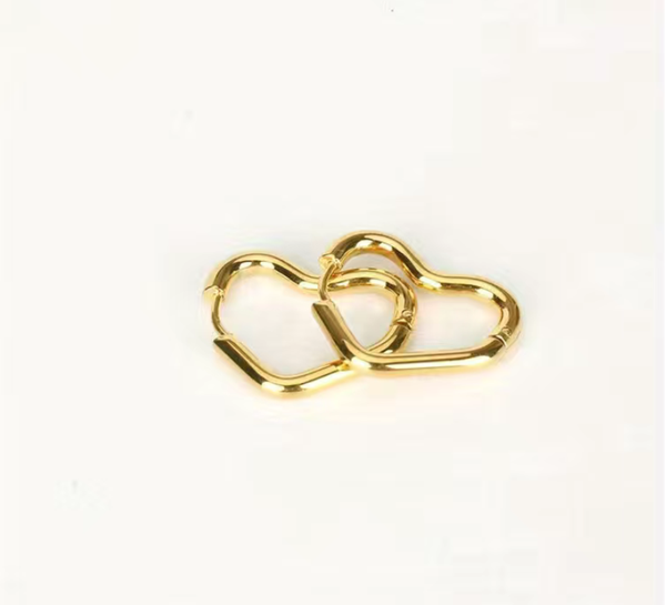 Heart hoops - goud