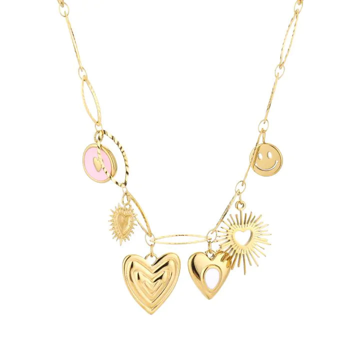 Smile & shine bedelketting - goud