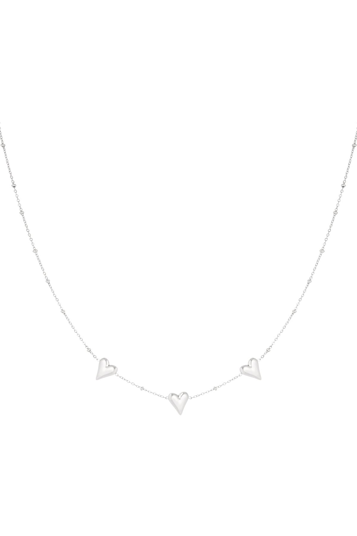 Triple love ketting - zilver