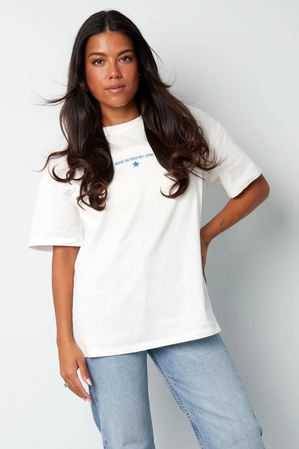 Disco Ball shirt - wit
