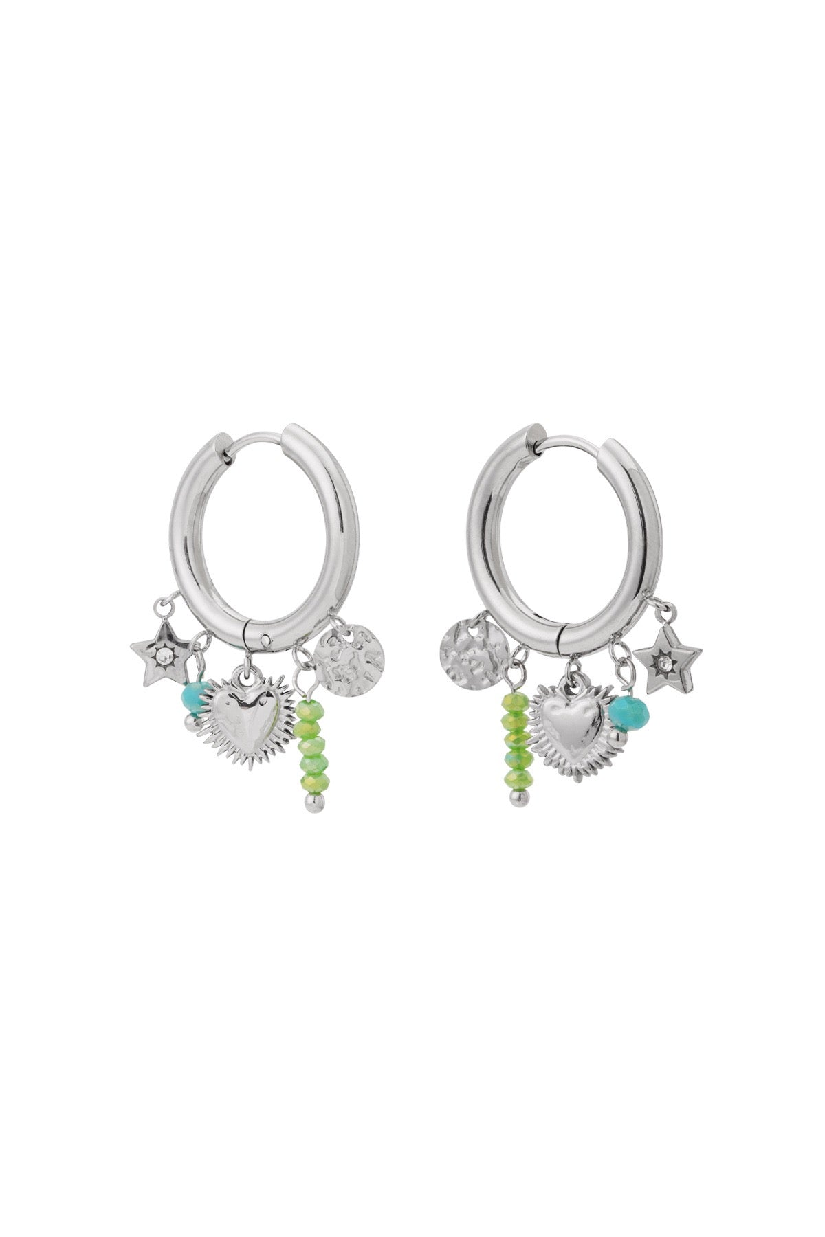 Summer oorbellen - zilver