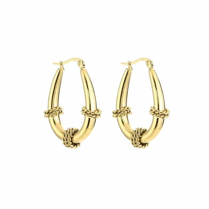 XL bali hoop - goud
