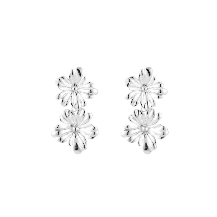 Sunflower chique oorbellen - zilver