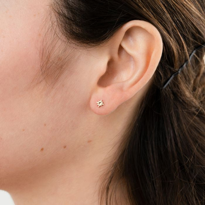 Morning star studs - goud