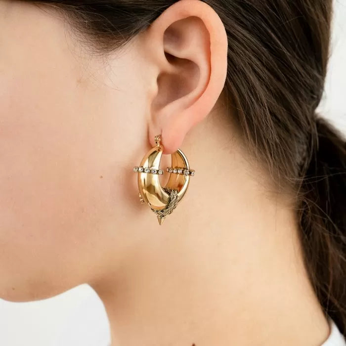 Dazzle boho oorbellen - goud