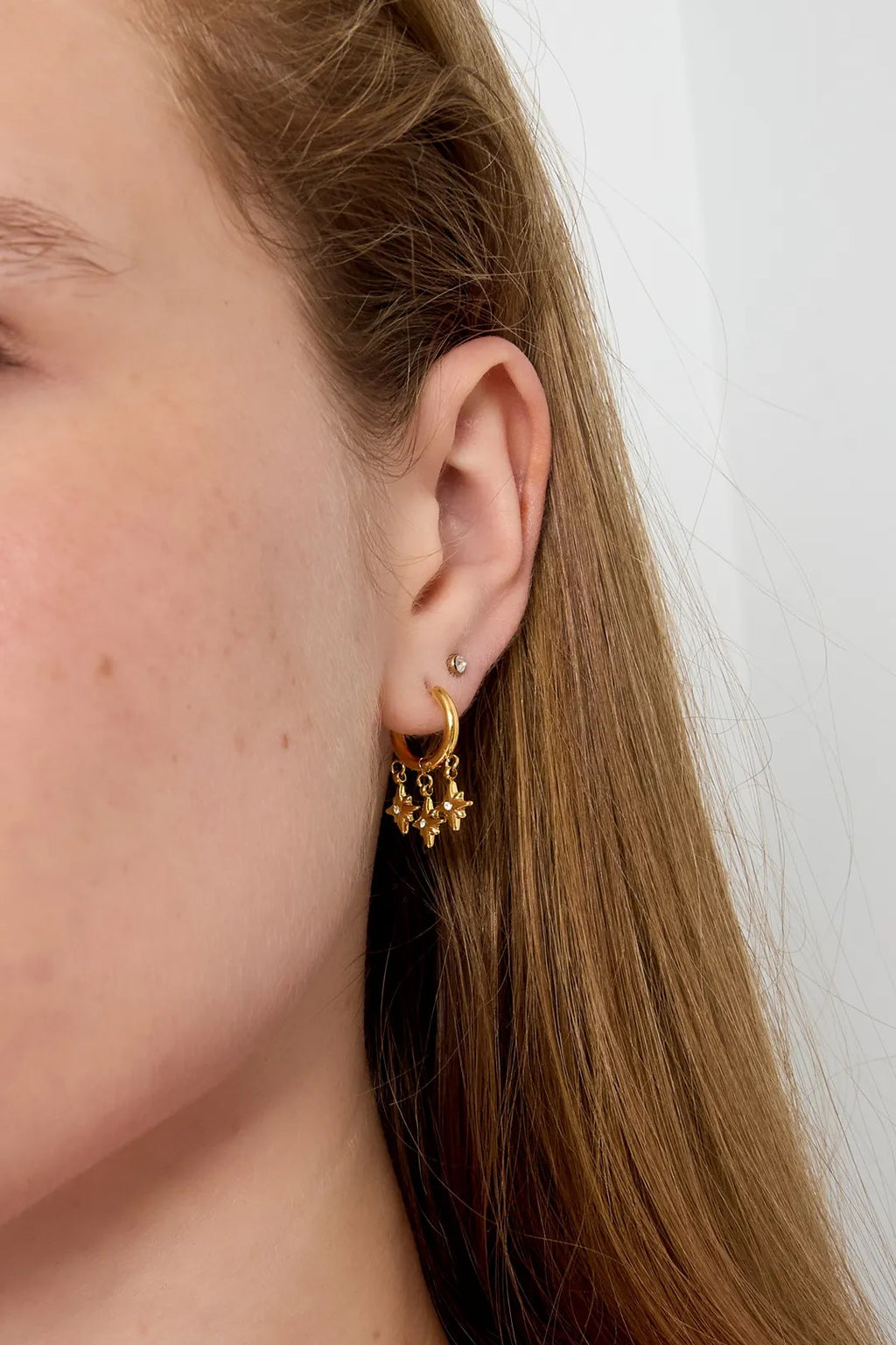 Glimmer drops oorbellen