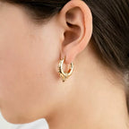 Bali hoops oorbellen - goud