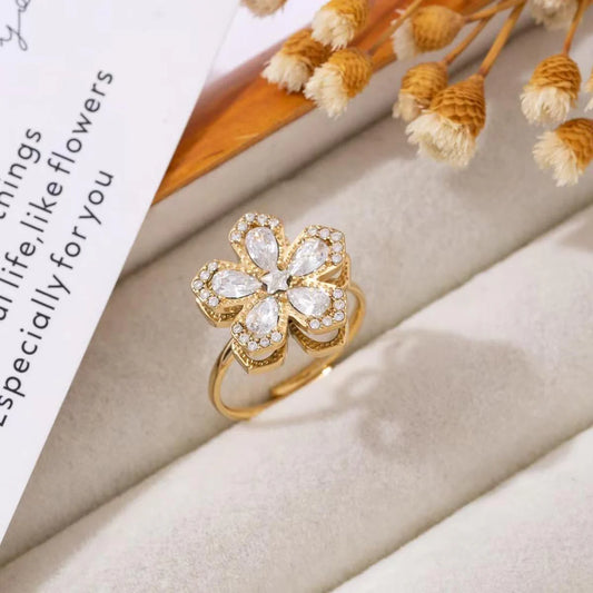 Glossy ring - goud
