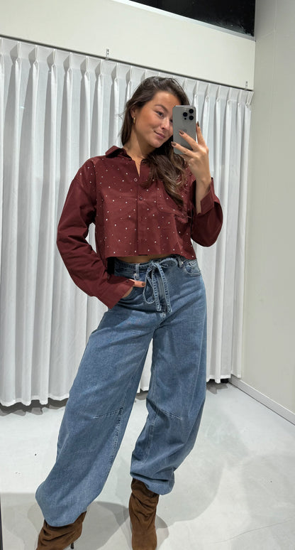Willeke blouse - burgundy