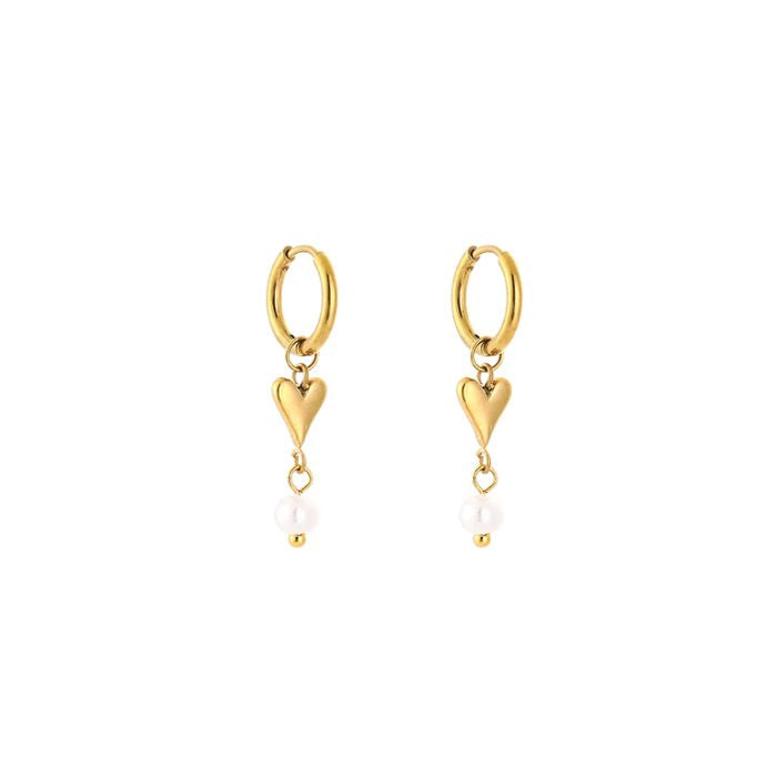 Heart Charm oorbellen