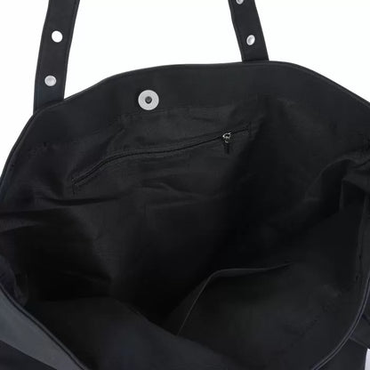 Studded shopper  - black