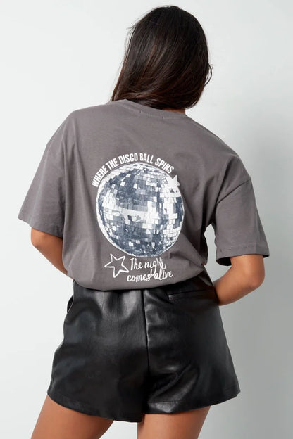 Disco Ball shirt - grijs