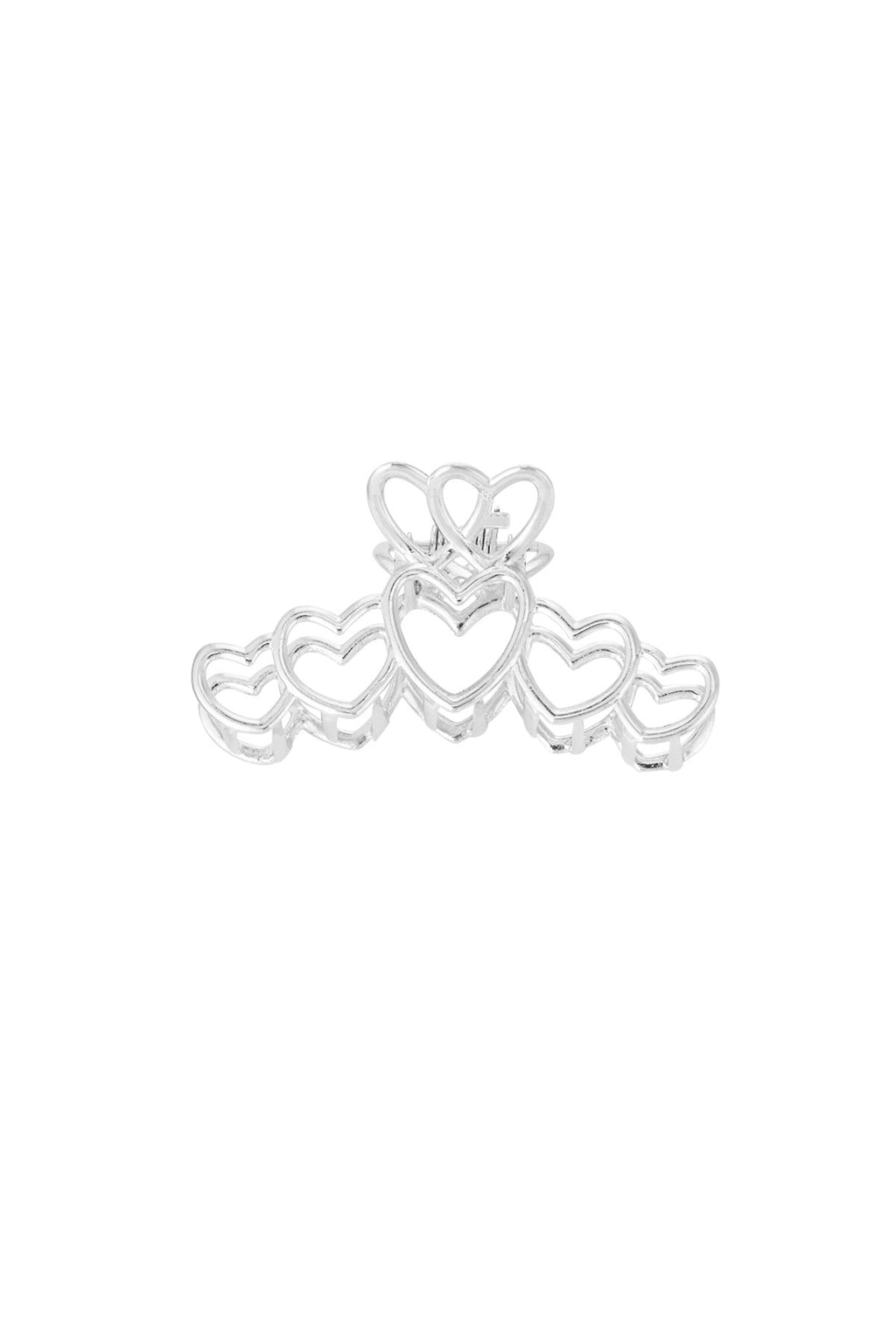 Haarclip love all over - zilver