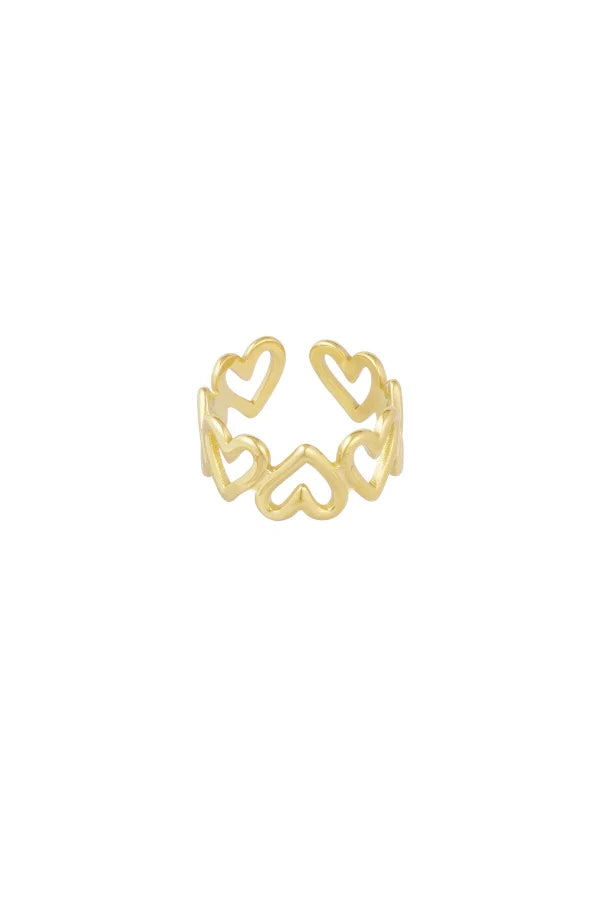 Hearts ring - goud