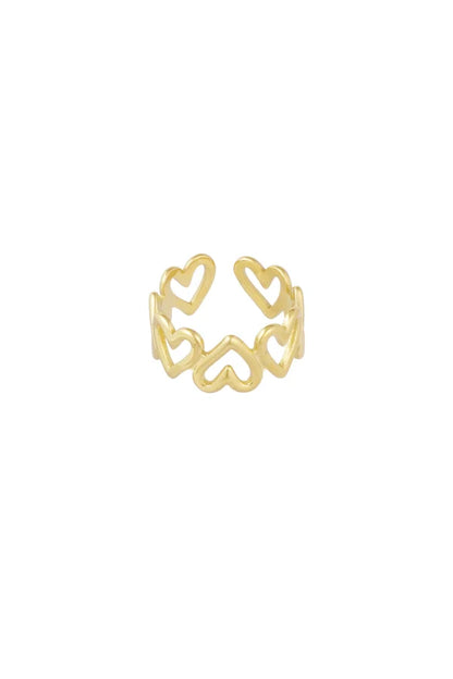 Hearts ring - goud