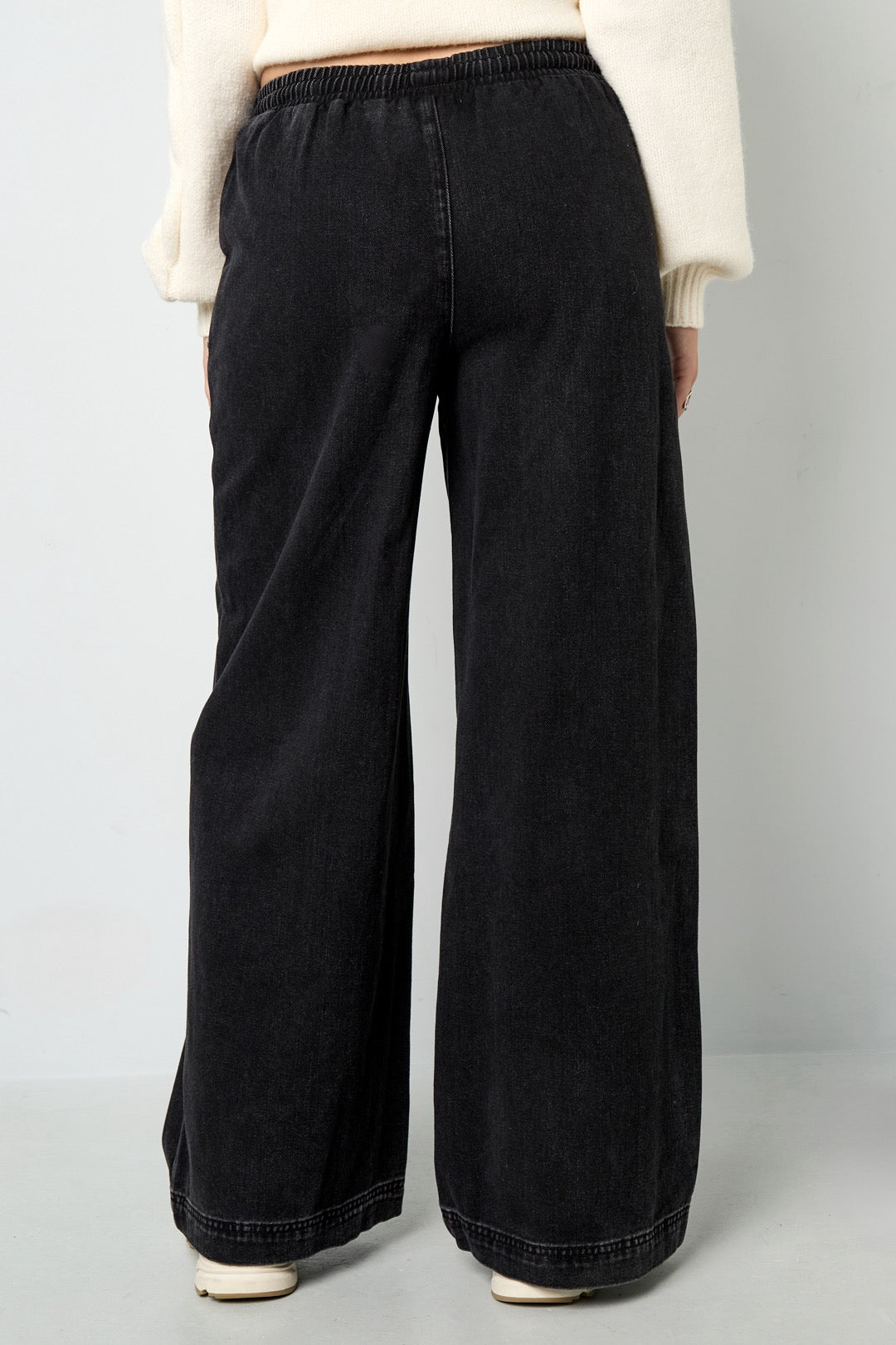 Denim joggingbroek - zwart