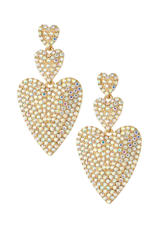 Falling for you oorbellen - goud