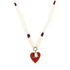 Amour stoffen ketting