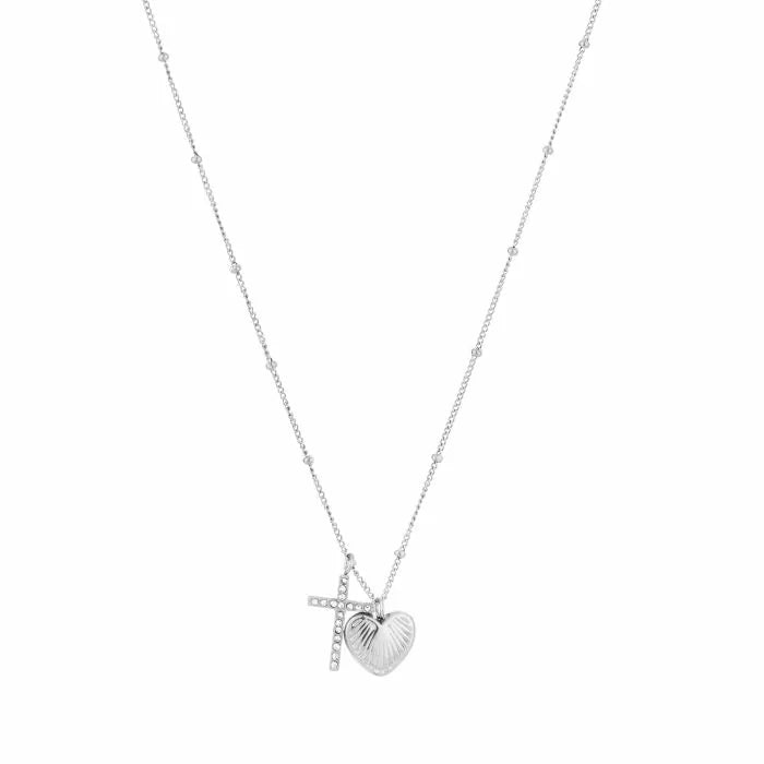 Faith & love ketting - zilver