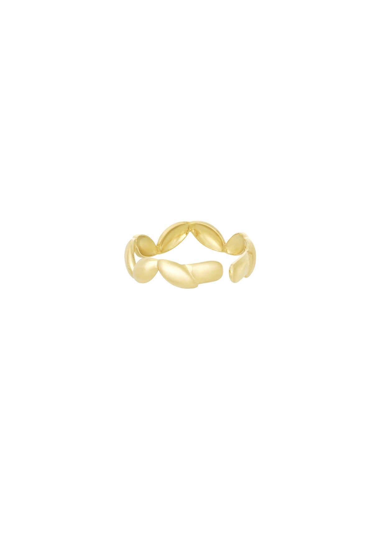 Wavy wonder ring - goud