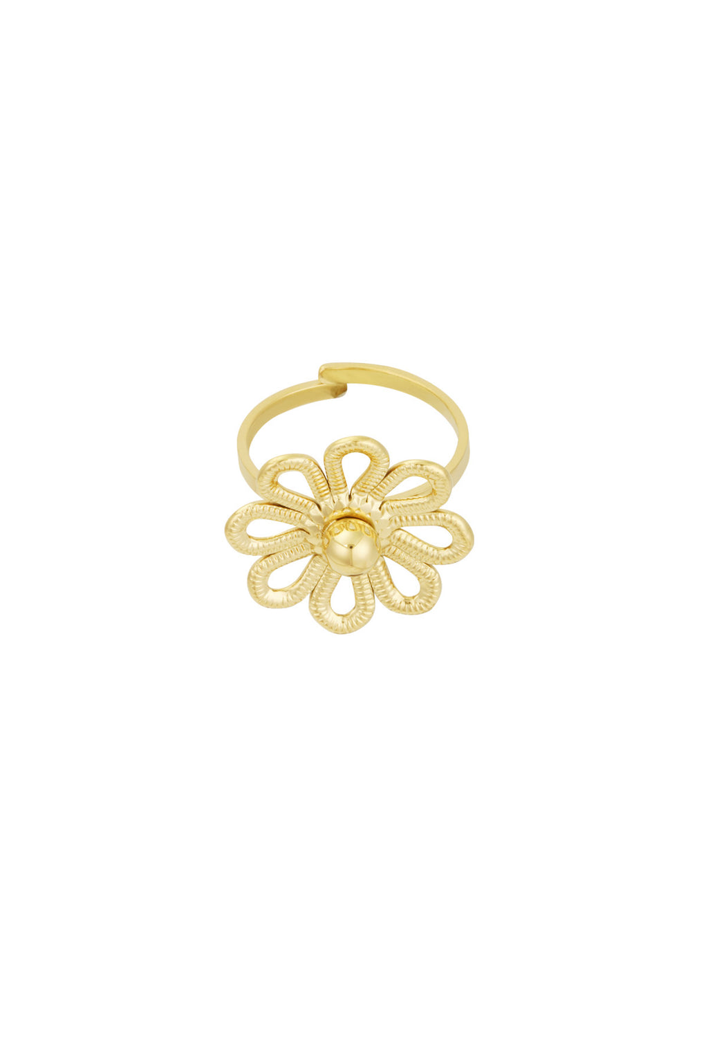 Happy flower ring - goud