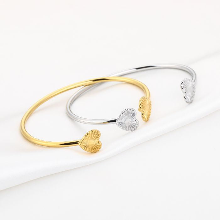 Vintage hartjes bangle