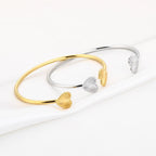 Vintage hartjes bangle