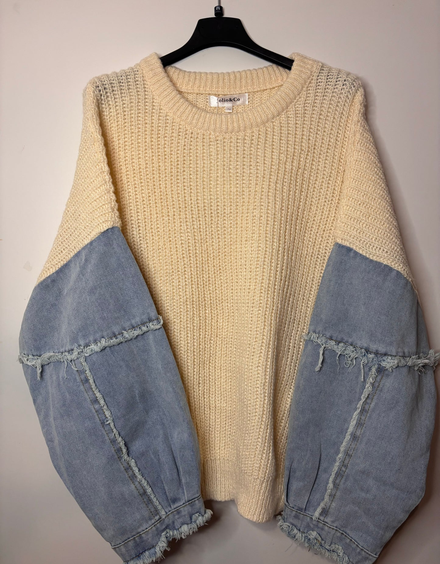 Sweater Denim - wit