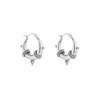 Chunky bali hoops - zilver