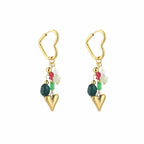 Tropical love oorbellen - goud