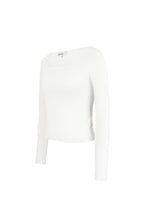 Everyday fit longsleeve lage hals - wit