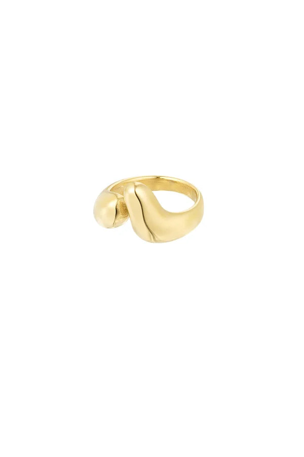 Aesthetic open ring - goud