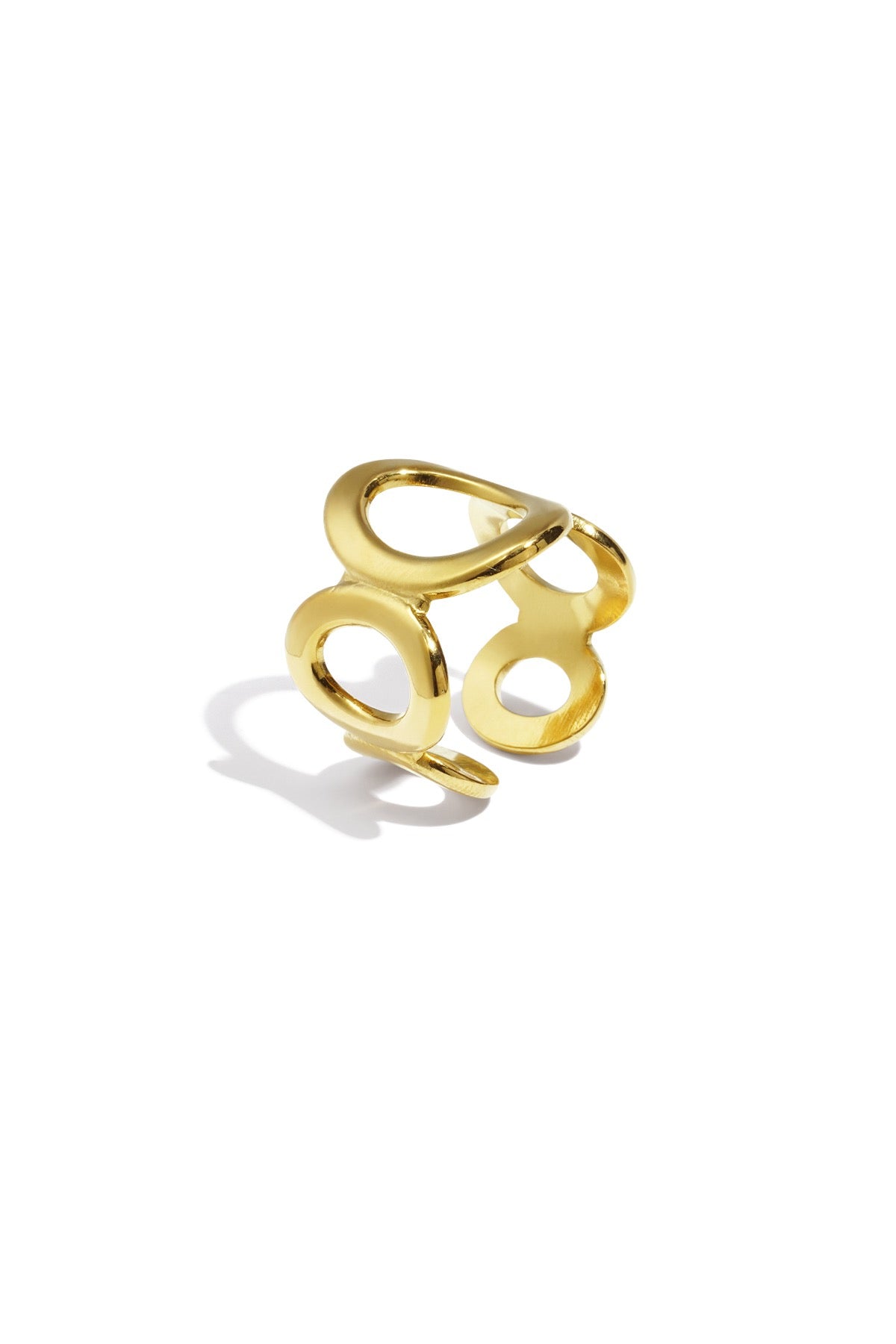 Open cirkel ring - goud