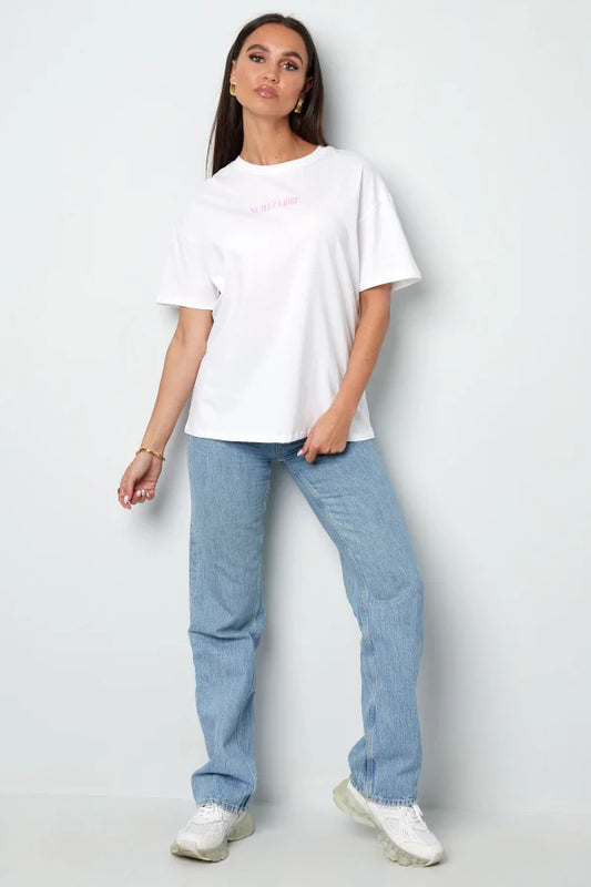 T-Shirt Soyez libre - wit