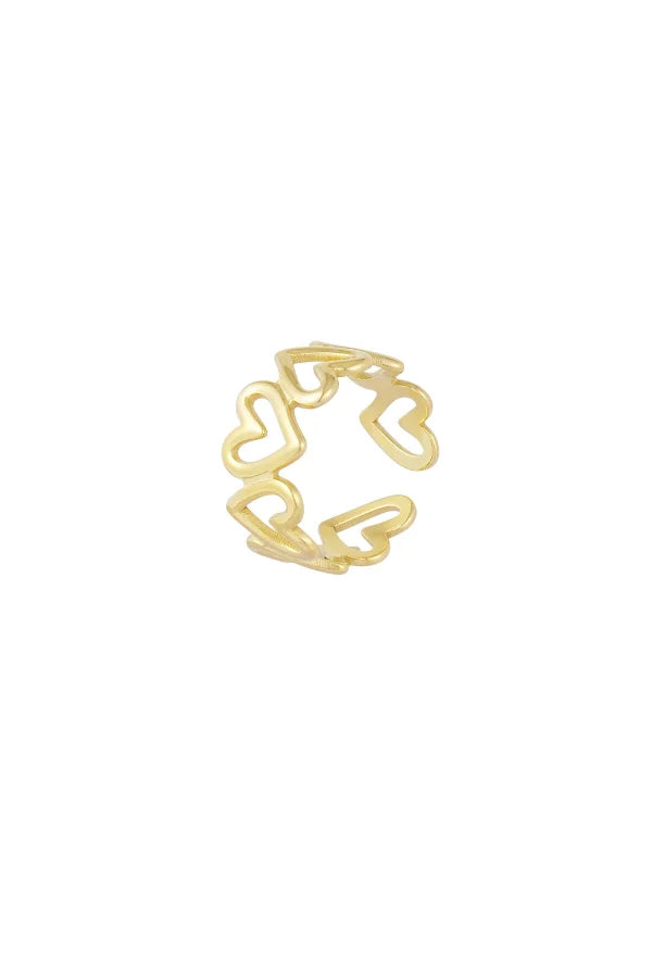 Hearts ring - goud